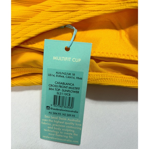 Sealevel NWT Casablanca Cross Front Underwire Bra Size 14 Fits‎ D/DD cup - Picture 3 of 3